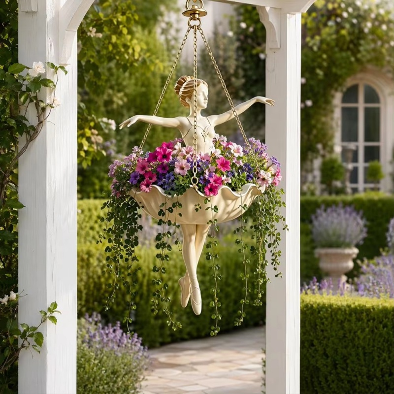 Spider Plant Hanging - Reçine Bale Dansçısı Asılı Saksı Dekoratif