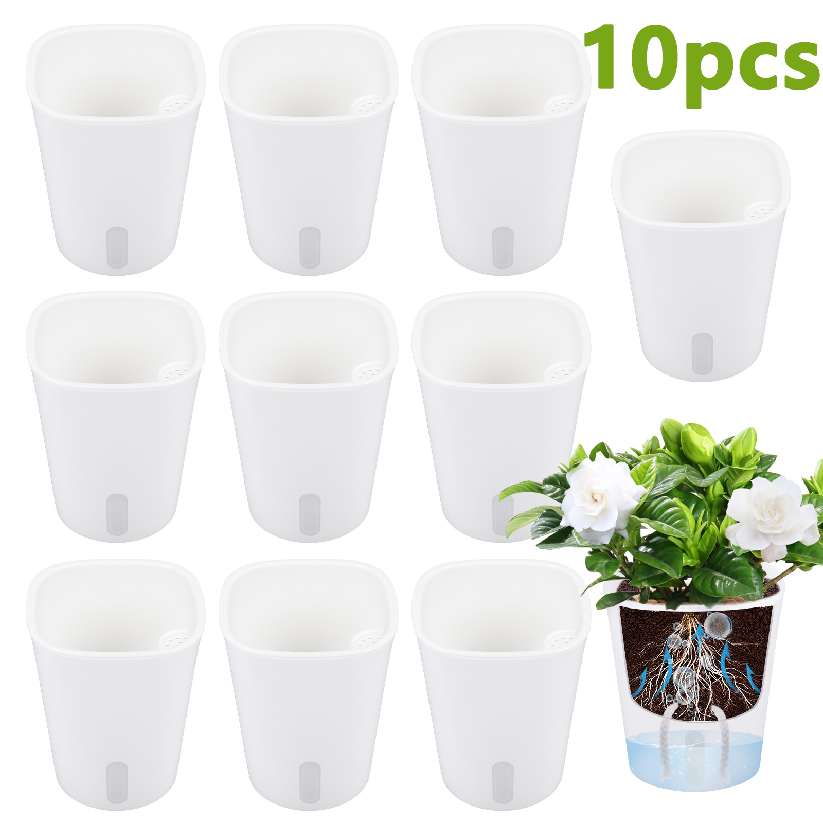 10 adet kendinden sulama plast - Aloe Vera Pot incelemesi ve fiyatı